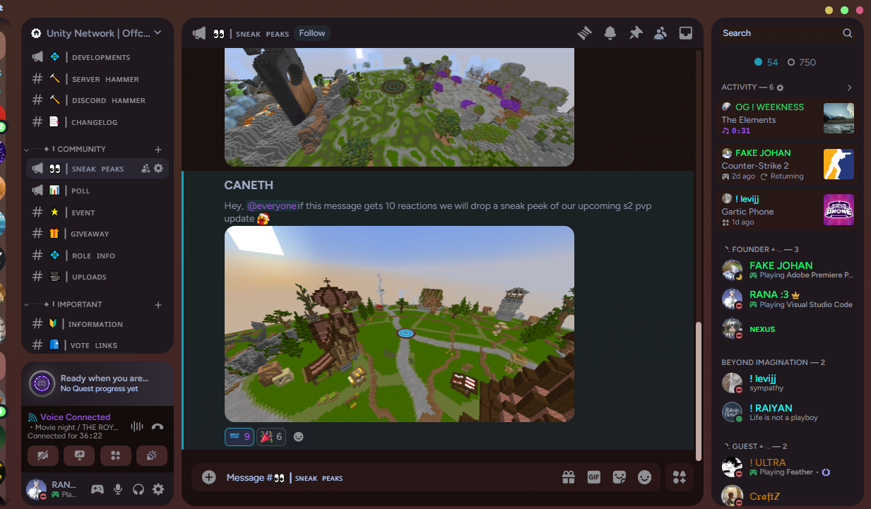 Unity Network Discord gallery 3
